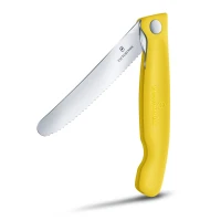 Briceag Cutit Pliabil Victorinox, Swissclassic Paring Knife, Lama Zimtata 11cm, Galben