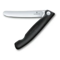 Briceag Cutit Pliabil Victorinox, Swissclassic Paring Knife, Lama Zimtata 11cm, Negru