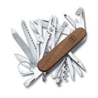 Briceag Multifunctional Victorinox Swisschamp Wood, Lemn Nuc, 9.10cm