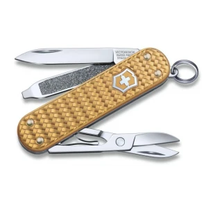 Briceag Victorinox Classic Precious Alox, Brass Gold Briceag Victorinox Classic Precious Alox, Brass Gold