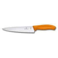 Cutit Bucatarie Victorinox, Swiss Classic Chefs, Lama19cm, Portocaliu, Blister