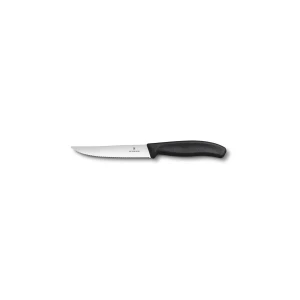 Cutit Bucatarie Victorinox, Swiss Classic  Friptura, Lama Zimtata 12cm, Negru