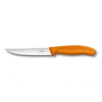 Cutit Bucatarie Victorinox, Swiss Classic  Friptura, Lama Zimtata 12cm, Portocaliu