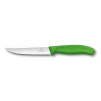 Cutit Bucatarie Victorinox, Swiss Classic  Friptura, Lama Zimtata 12cm, Verde