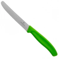 Cutit Bucatarie Victorinox Swiss Classic Paring Knife, Lama Zimtata 11cm, Verde