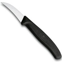 Cutit Bucatarie Victorinox Swiss Classic Penru Decojit, Lama Zimtata 6cm, Negru