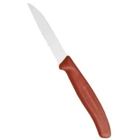 Cutit Bucatarie Victorinox Swiss Classic Penru Decojit, Lama Zimtata 8cm, Rosu