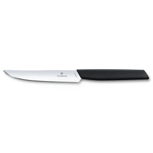 Cutit Bucatarie Victorinox Swiss Modern Steak Knife, Lama 12cm, Negru