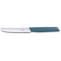 Cutit Bucatarie Victorinox Table Knife, Lama Zimtata 11cm, Blue