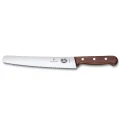 Cutit Bucatarie Victorinox Wood Bread and Pastry Knife, Lama Zimtata 22cm, Maro, Cutie Cadou