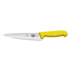Cutit Carne Victorinox, Fibrox, Carving Knife, Lama 25cm, Galben