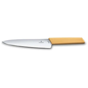 Cutit Carne Victorinox Swiss Modern Carving Knife, Lama 19cm Galben, Blister
