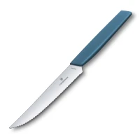 Cutit Carne Victorinox Swiss Modern Steak Knife, Lama Zimtata 12cm, Blue