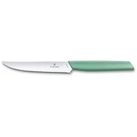 Cutit Carne Victorinox Swiss Modern Steak Knife, Lama Zimtata 12cm, Verde Menta