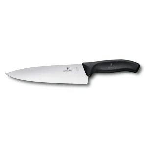 Cutit Carne Victorinox, SwissClassic Carving Knife, Lama 20cm, Negru, Cutie Cadou