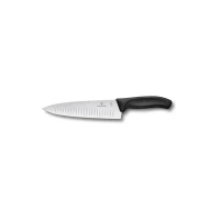 Cutit Carne Victorinox, Swissclassic Carving Knife, Lama Gofrata 20cm, Negru, Cutie Cadou