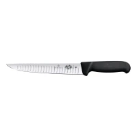 Cutit Pentru Sacrificat Victorinox Fibrox Stinking Knife, Lama Gofrata 20cm, Negru