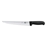 Cutit Pentru Sacrificat Victorinox Fibrox Stinking Knife, Lama Gofrata 25cm, Negru