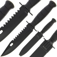 Cutit de Vanatoare Anglo Arms cu Maner din Plastic 29cm, 175g + Teaca Cutit de Vanatoare Anglo Arms cu Maner din Plastic 29cm, 175g + Teaca