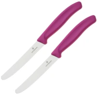 Set 2 Cutite Victorinox Cu Lama Zimtata, Lama 11cm, Violet