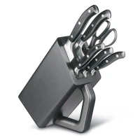 Set 6 Cutite Si Foarfeca Bucatarie Victorinox Grand Maître Cutlery, Negru