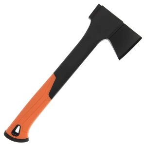 Topor NGT Anglo Arms cu Maner din Plastic Dur Negru cu Portocaliu si Cutie din Plastic cu Blocare 