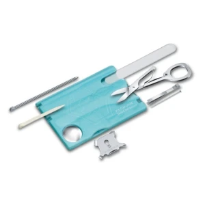 Trusa Multifunctional Victorinox SwissCard NailCare, albastru transparent - 0.7240.T21 Trusa Multifunctional Victorinox SwissCard NailCare, albastru transparent - 0.7240.T21