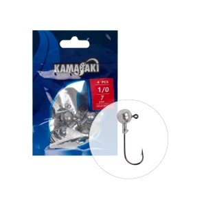 JIG KAMASAKI PRESSION JIG HEAD 14g 3buc/plic Nr.3/0 JIG KAMASAKI PRESSION JIG HEAD 14g 3buc/plic Nr.3/0