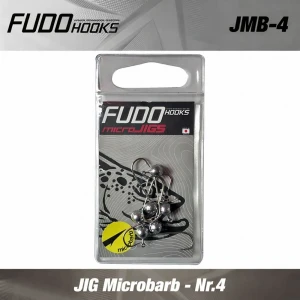 Jig FUDO Microbarb, NR.4 BK (Black Nickel), 0.5g, 6buc/pac