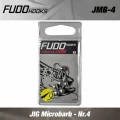 Jig FUDO Microbarb, NR.4 BK (Black Nickel), 0.7g, 6buc/pac