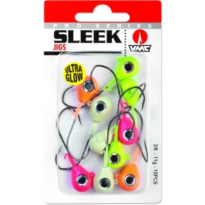 Jig VMC Sleek Jig, Multicolor Glow, Nr.3/0, 14g, 10buc/pac