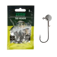 Jig Zfish JHead Premium - 5 buc - Greutate, 5 g - Cârlig 1/0 ZF-9047