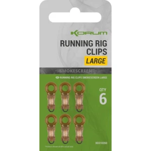 Clips KORUM Smokescreen Running Rig Clips Large, 8buc/pac Clips KORUM Smokescreen Running Rig Clips Large, 8buc/pac