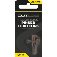 Clips Plumb Pierdut Avid Outline Flecktone Pinned Lead Clips, 10buc/pac Clips Plumb Pierdut Avid Outline Flecktone Pinned Lead Clips, 10buc/pac
