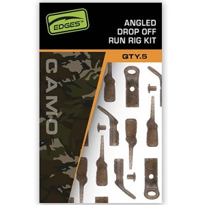 Kit FOX Edges Camo Angled Drop Off Run Rig, 5buc/set 