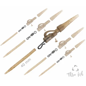 Kit Plumb Pierdut ZFISH Lead Clip 3in1 Complete Set, 5buc/pac