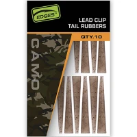 Manson Fox Edges Camo Lead Clip Tail Rubbers, 10buc/set 