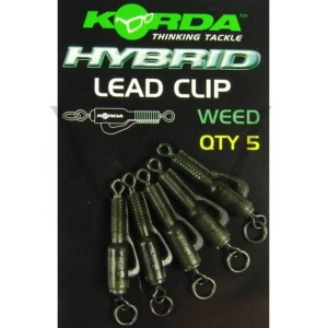 Set 5 Monturi Plumb Pierdut KORDA Kit Leadclip Action, Silt