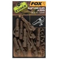Clips Plumb Pierdut + Pin Fox Edges Camo Slik Lead Clip & Pegs Nr.10 Clips Plumb Pierdut + Pin Fox Edges Camo Slik Lead Clip & Pegs Nr.10