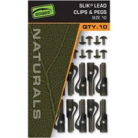 Clips Plumb Pierdut + Pin Fox Edges Naturals Lead Clip & Pegs Nr.10, 10buc/pac Clips Plumb Pierdut + Pin Fox Edges Naturals Lead Clip & Pegs Nr.10, 10buc/pac