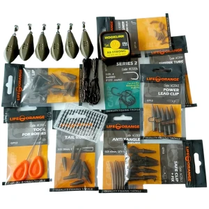 Cutie cu Accesorii Crap Orange Carp Lead Clip 113, 101 Accesorii