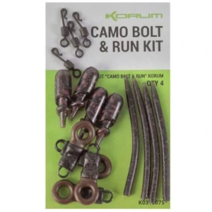 Kit montura semi fixa Korum Camo Bolt and Run Kit 4buc/plic Kit montura semi fixa Korum Camo Bolt and Run Kit 4buc/plic