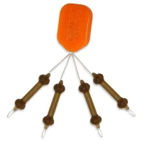 Pb Heli-chod Rubber  Beads X Small Weed 4 Buc/plic Pb Heli-chod Rubber  Beads X Small Weed 4 Buc/plic