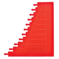 Dispozitiv Carp Pro Masurare Fir De Par Sablon, Red, 1buc/pac