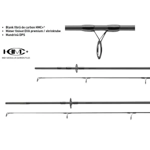 Lanseta DAIWA Black Widow XT Stalker Carp 3.90m, 3.5lbs, 2seg