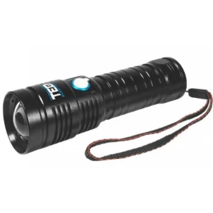 Lanterna Cu Acumulator Litiu TED L26650x1 Metal Led XPH50 ZOOM Inc.220V + Cablu Micro USB YM-123 / FS-001 TED002204
