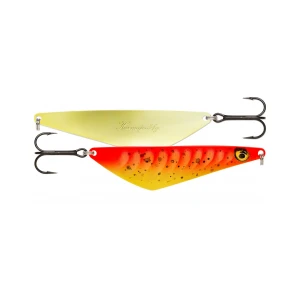 LINGURITA OSCILANTA RAPALA HARMAJA GOLD FLUORESCENT RED GFR 8.5CM 18G