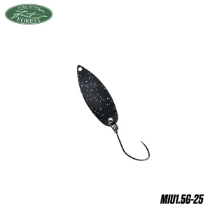 Lingura oscilanta Forest Miu 1.5g BLACK ( W/BLUE LAME ) Lingura oscilanta Forest Miu 1.5g BLACK ( W/BLUE LAME )