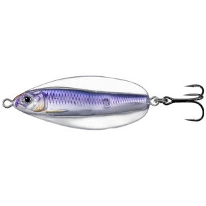 Lingurita Oscilanta Live Target Erratic Shine Sinking, 6cm, 14g, Silver / Violet