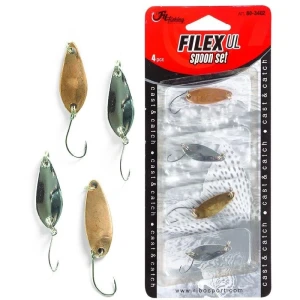 Set Linguri Oscilante Filfishing Filex Trout, Bass, Ul Spoon, 3gr  Set Linguri Oscilante Filfishing Filex Trout, Bass, Ul Spoon, 3gr